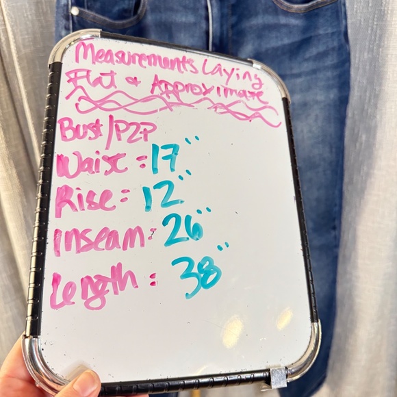 Judy Blue High Waist Jeans Release Hem Slim Straight Leg Medium Wash Size 14W - Picture 2 of 12